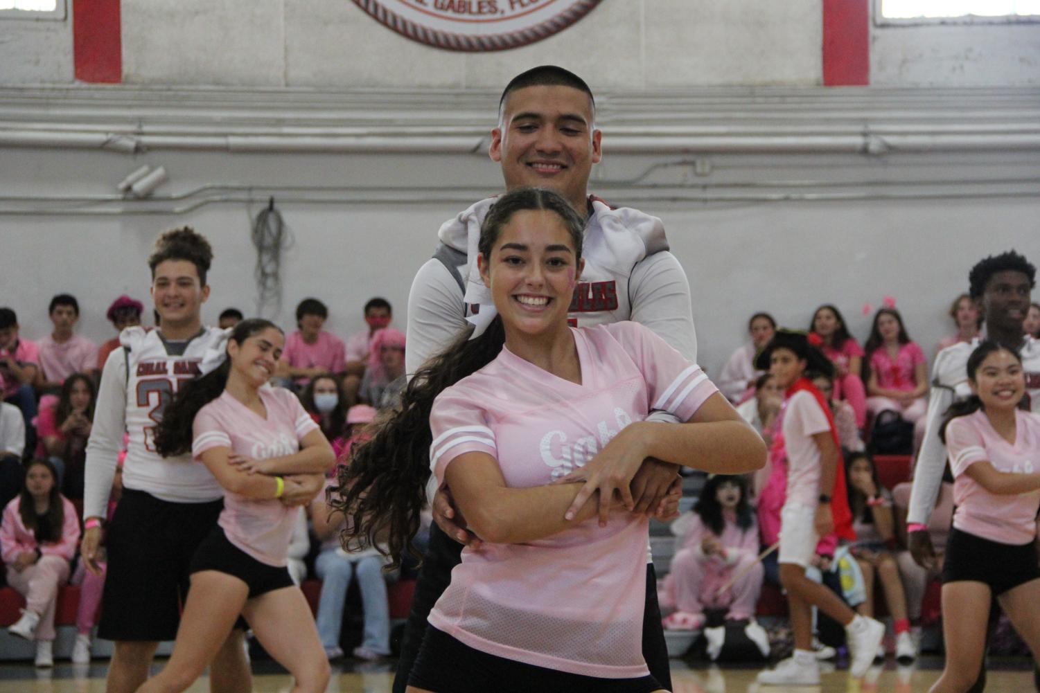 Cavaliers Support Breast Cancer Research at the Pink Pep Rally