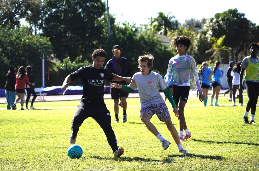 The 5 versus 5 soccer tournament was an important fundraiser for the Lady Cavaliers  soccer team. 