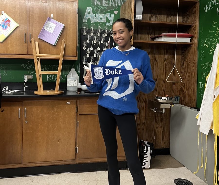 The future looks bright for Avery Felix as she receives her admission into Duke.