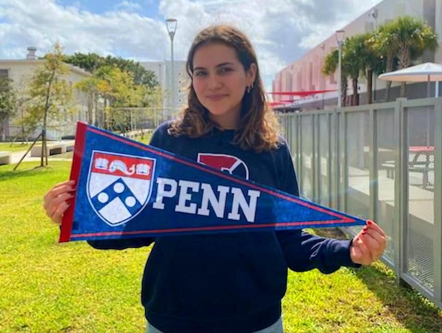 Thanks to her hard work and dedication, senior Micaela Montero has committed to the University of Pennsylvania.