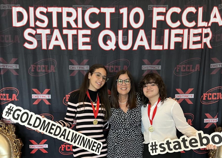 One step closer to showing their culinary excellence, sophomore Samantha Perez and  junior Micheily Arduengo qualified for state competitions representing District X at FCCLA.