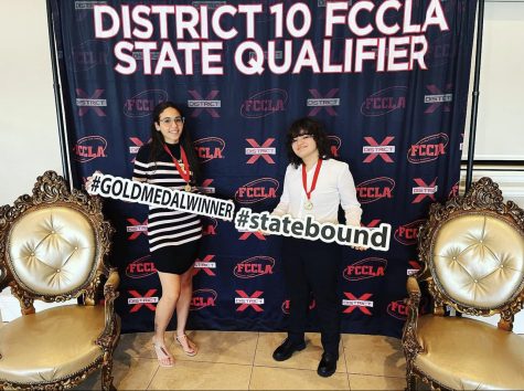 One step closer to showing their culinary excellence, juniors Levi Perez and Micheily Arduengo qualified for state competitions representing District X at FCCLA.