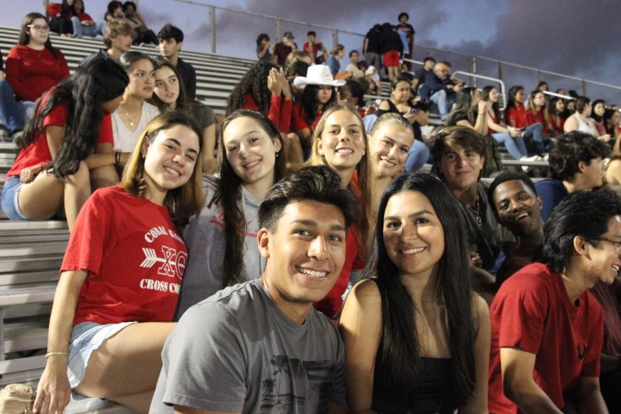 Fan cam! Students supported the Cavalier soccer team to the very end.  