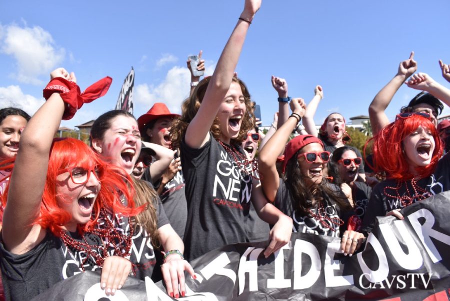 The CavsConnect team rejoices as they are recognized as the most spirited publication.