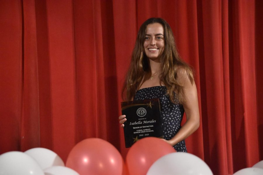 Track star and senior Isabella Morales holds the Senior of Distinction, adding to Outstanding Athlete, embodying both sides of a Cavalier and a student-athlete. 