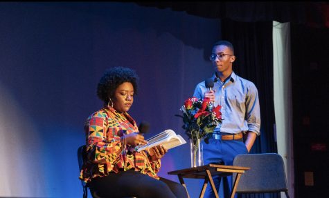 Senior Michelle Guice and Junior Jamar Howard performed a monologue about falling in love during the show. 