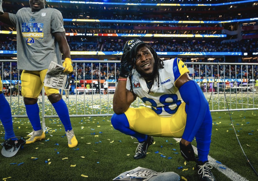 Gregory Buddy Howell smiles as he is crowned winner of the Super Bowl LVII, remembering his story to success. 