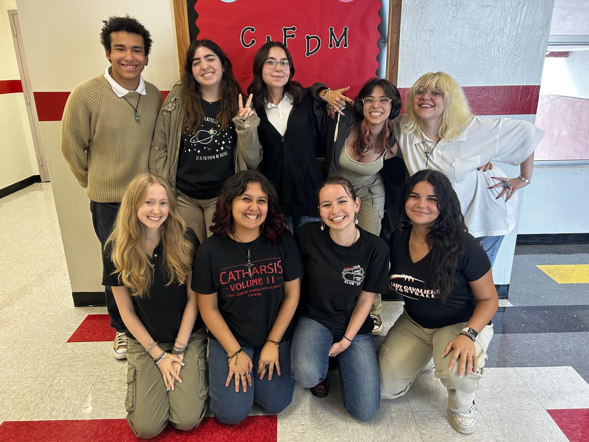 From left to right, top row: Juan Subero, Daniela Pajon, Moon Anderson, Juliette Farinas-Correa, Maya Carmenate. Bottom row: Caitlin Savage, Steffi Sarmiento-Mena, Daphné Renoux, Luna Santiago.