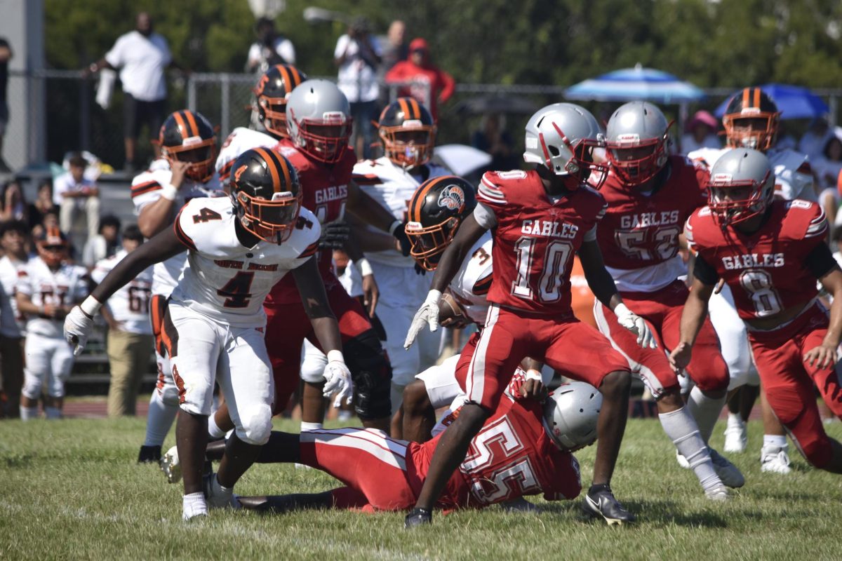 Defending every yard, both varsity Cavaliers and Cobras are challenged amongst each other in the second game of the season.