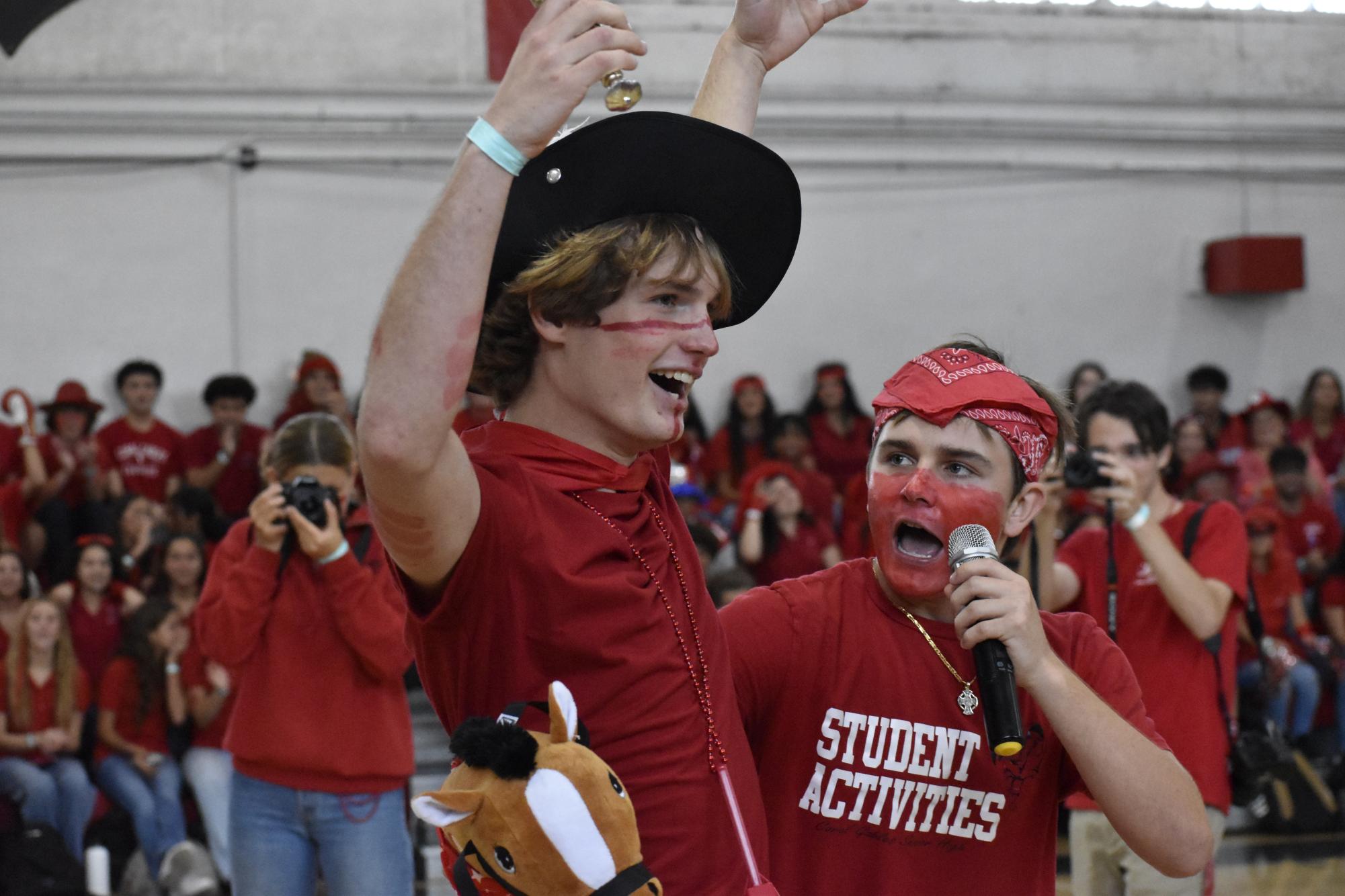 Cavaliers Red-Out  for the First Pep Rally of the Year