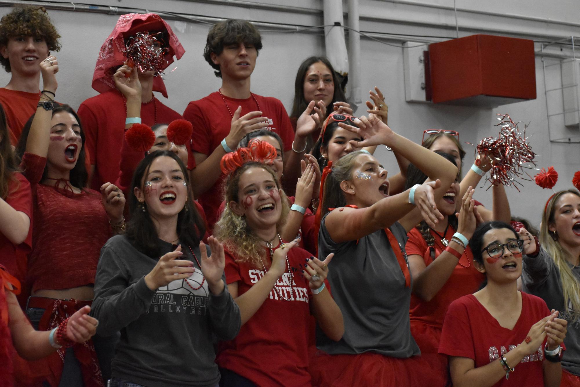 Cavaliers Red-Out  for the First Pep Rally of the Year