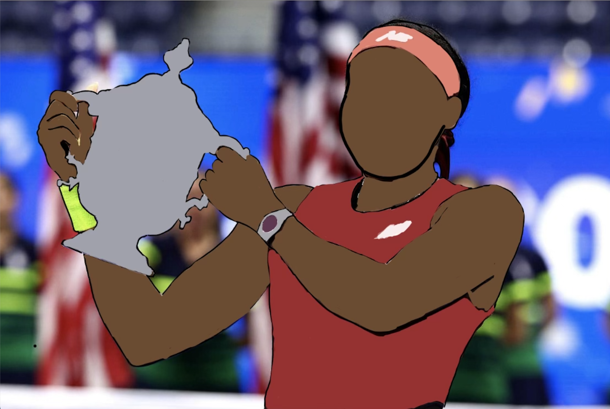 The high flying teenager of womens tennis, Coco Gauff held up her U.S. Open championship trophy in awe. A total of 3.4 million people watched the young American capture her first individual title.  