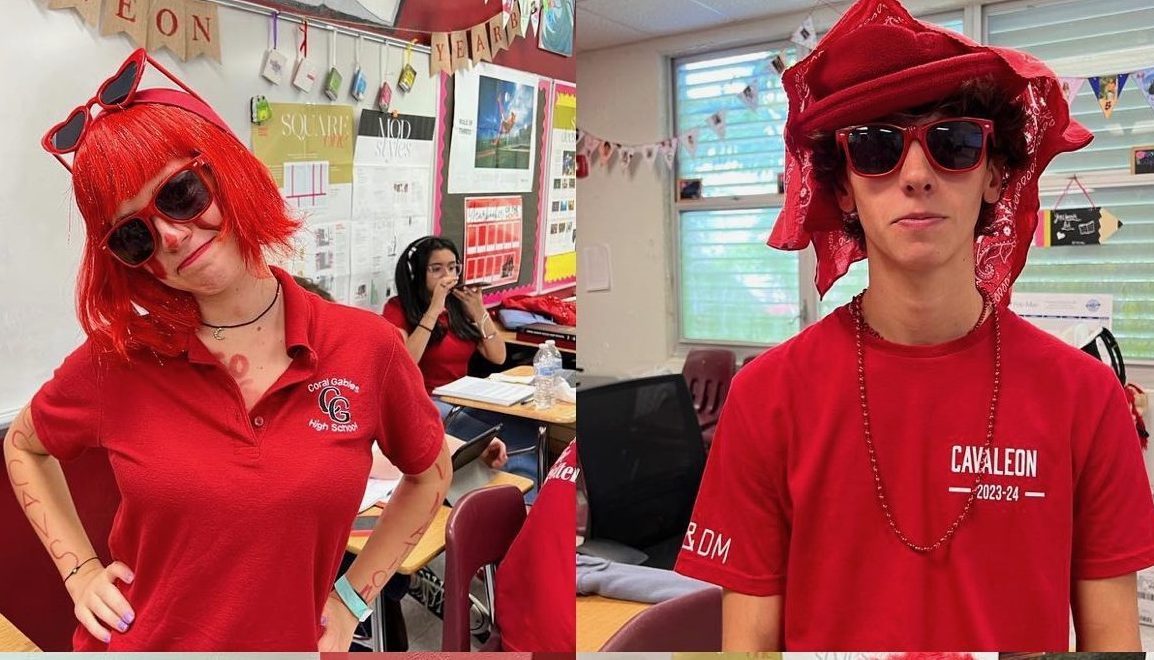 Class of 2024 seniors put on the wackiest, most colorful outfits to secure an entry to school year's first pep rally.