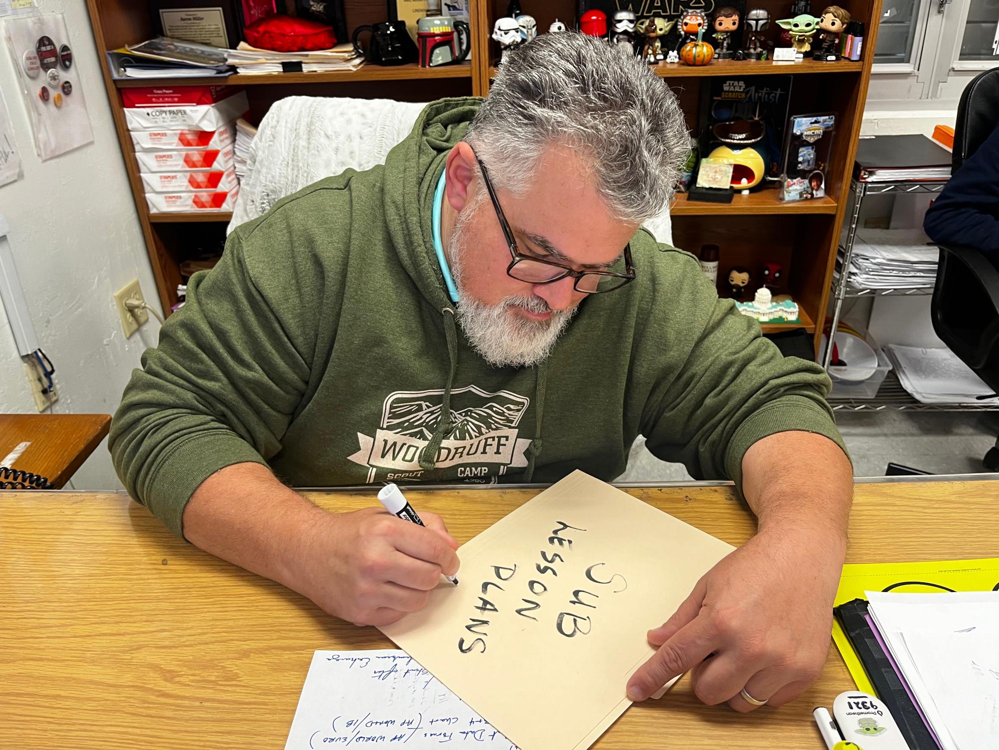 Around the county, teachers struggle to cope with the lack of substitutes while balancing the non-stop path of their curriculum. 