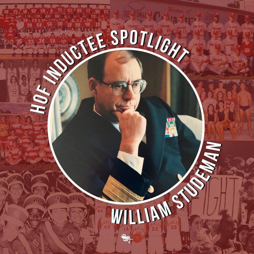 William Studeman was honored for his commitment to serving others through the military.