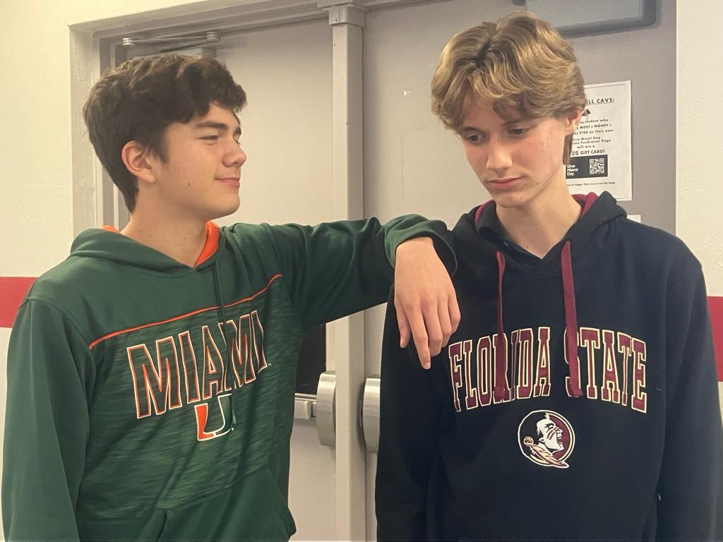 Florida State Fans in shock after finding out that they will not be attending the College Football Playoffs. 