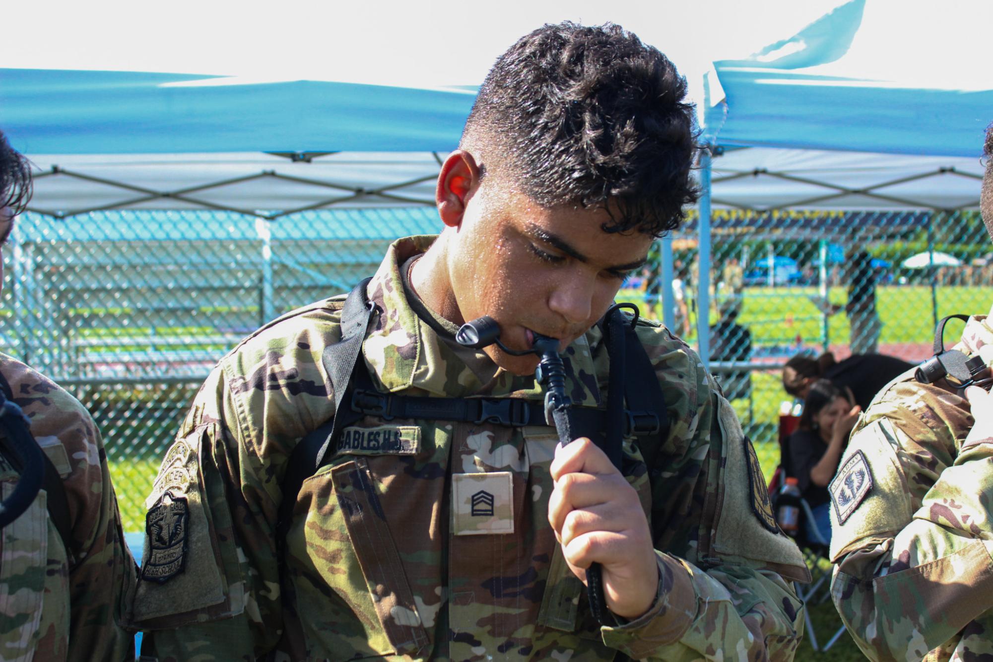JROTC Cadets Train for Upcoming Competition