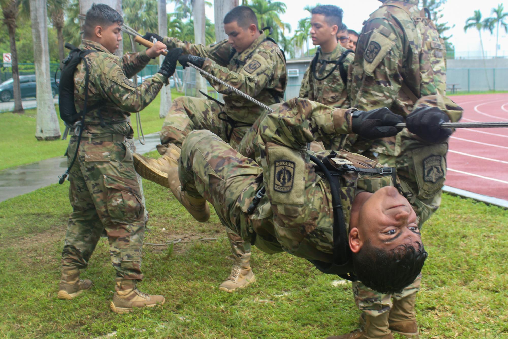 JROTC Cadets Train for Upcoming Competition