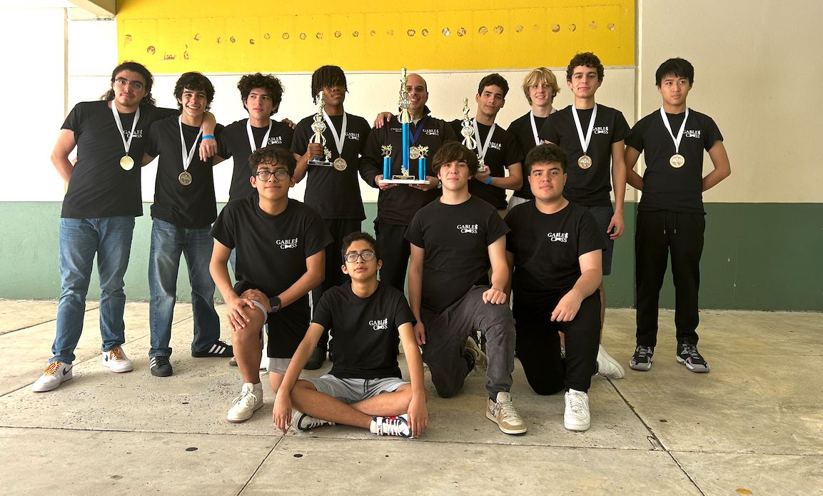 A tournament to remember, the Gables Chess Club takes home their first regional tournament trophy since 1998, placing second among nine high school competitors. 