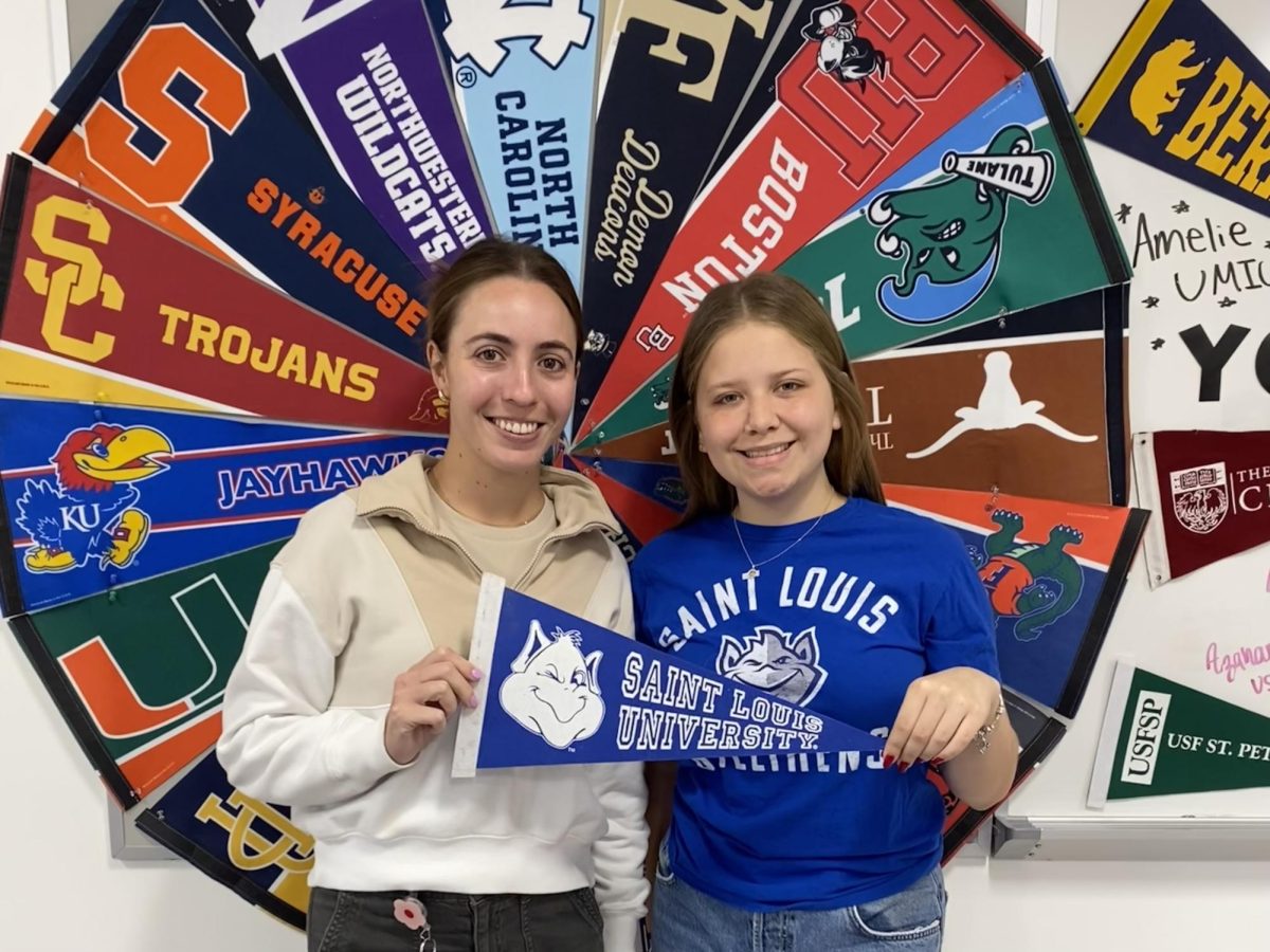 Cavalier turned Bilikin, Valentina Araujo stands alongside her guide and CAP advisor Ms. Sanz ready to embark on her journey to SLU-Madrid. 