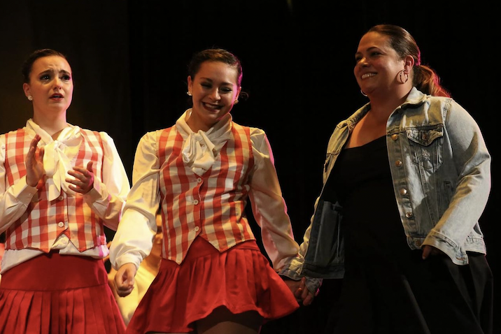 Ms. Diaz was brought onstage to bow with the Gablettes as the 48th annual Gablette Revue show ended.