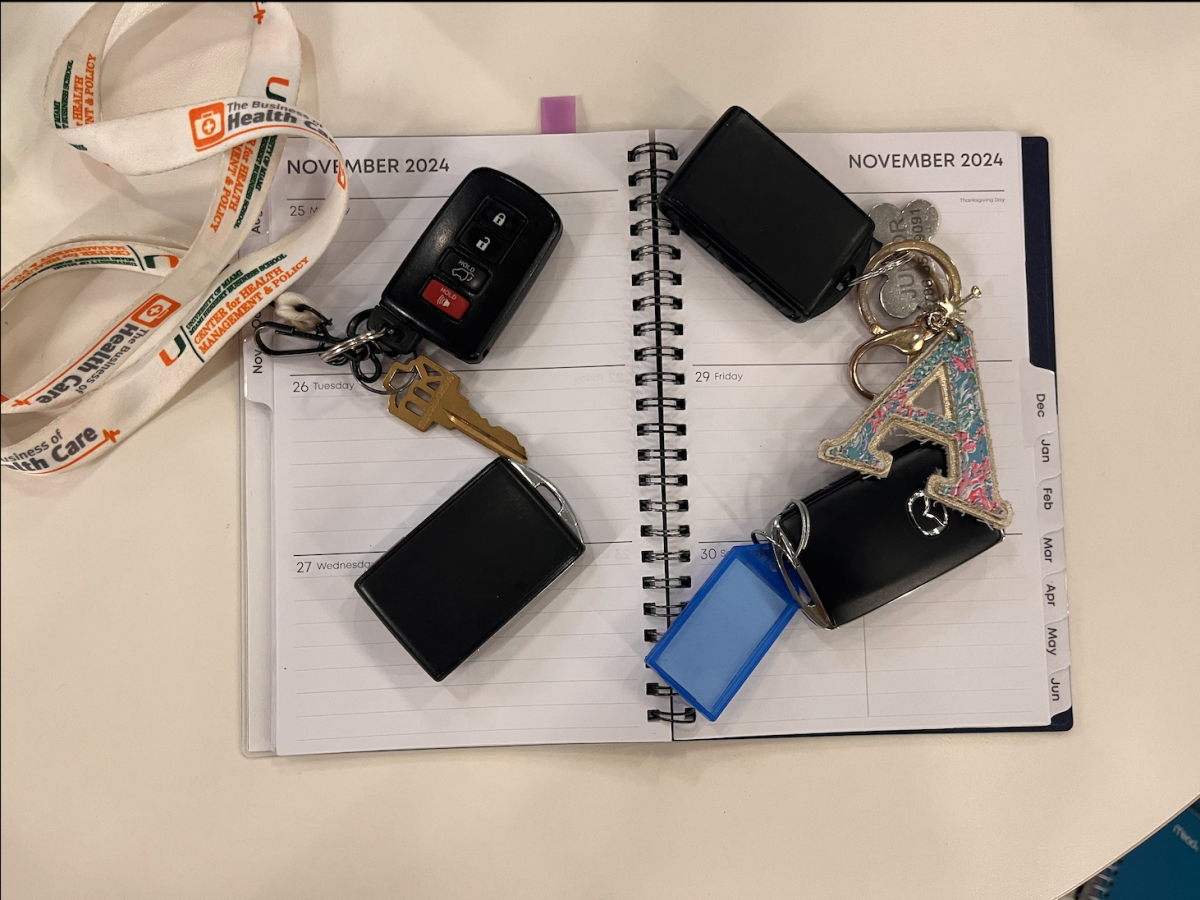Many students from Coral Gables Senior High carry their car keys in order to get to many places. These students are used to being their own transportation.