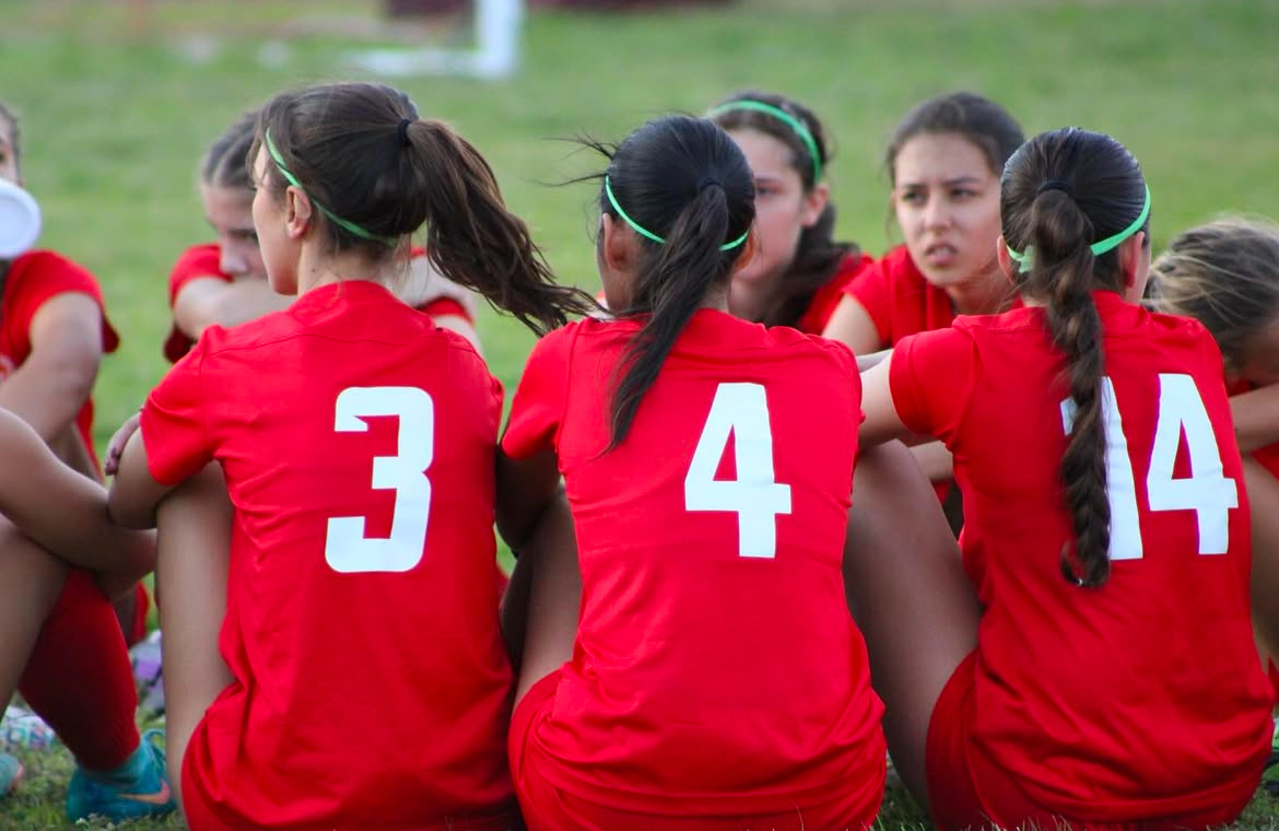 Varsity Seniors Celebrate Their Last Game on the Girls Soccer Team