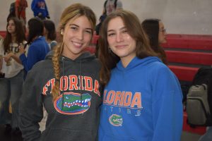 Seniors Naomi Galex and Giuliana Levito look foward to being surrounded by Gators while also pursuing their future.