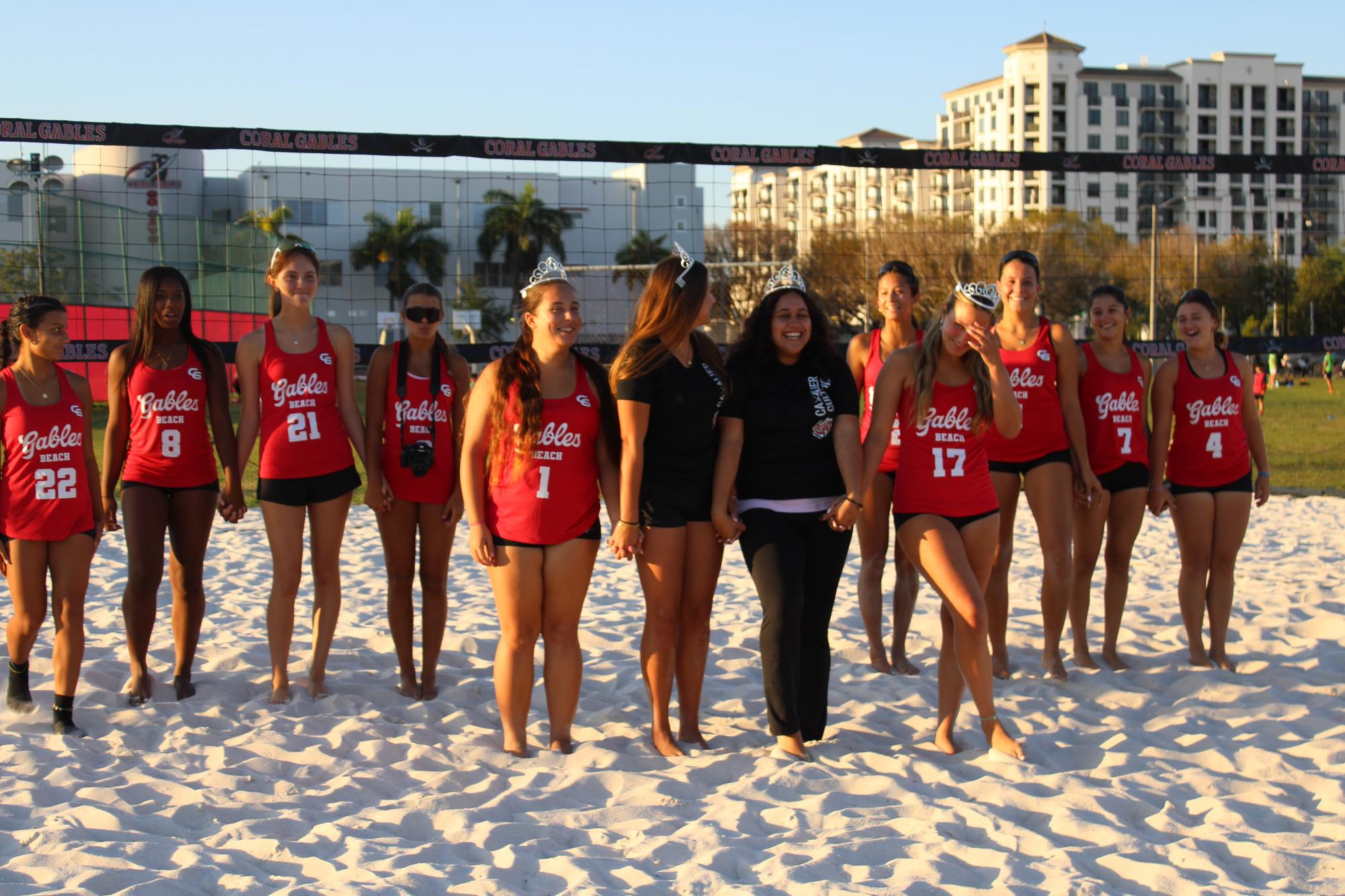 Girls Beach Volleyball Team Takes on Reagan