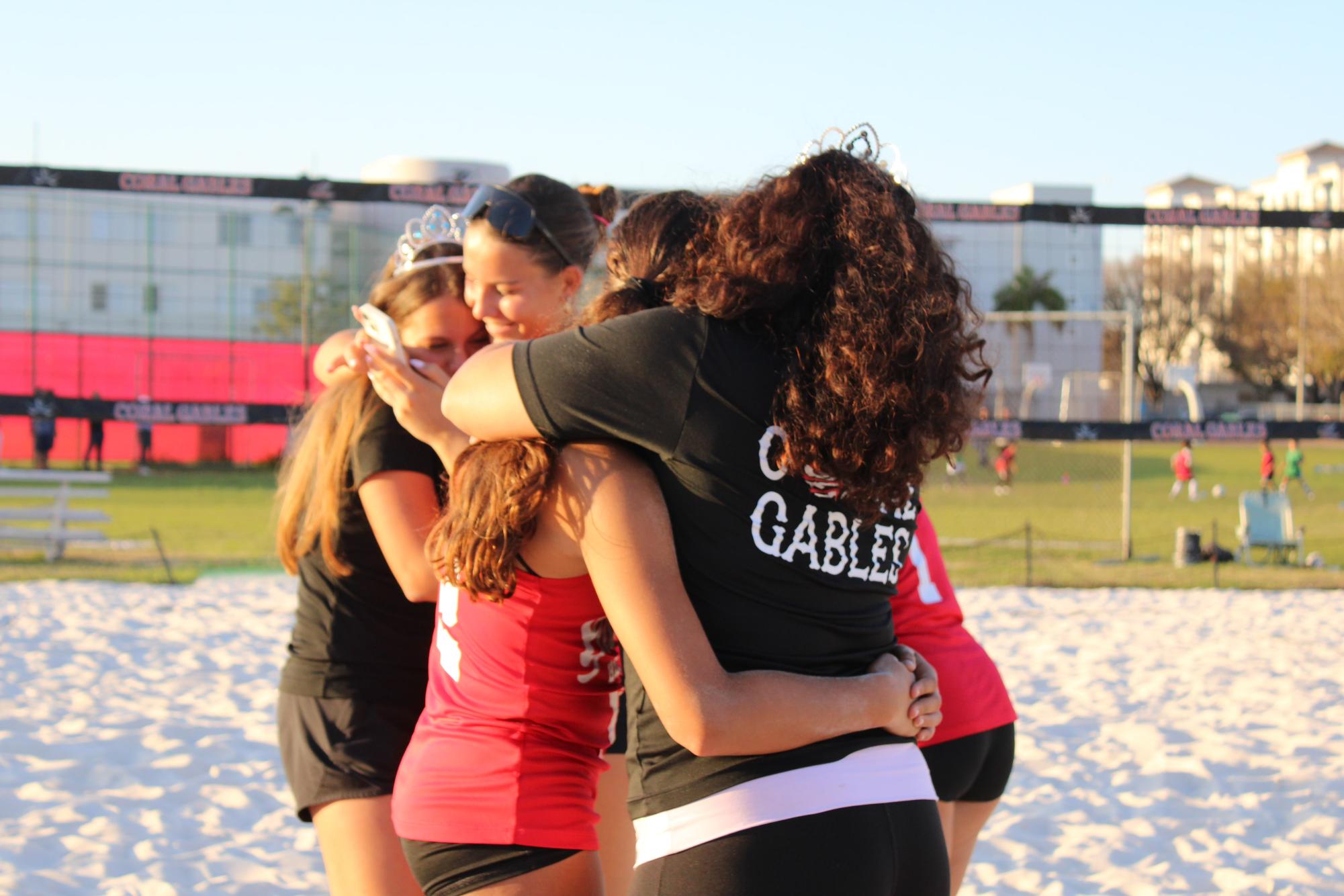 Girls Beach Volleyball Team Takes on Reagan